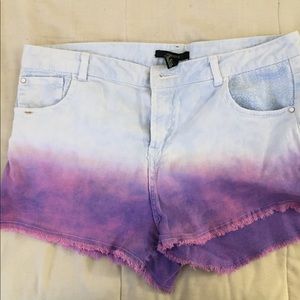 Forever 21 ombré Jean shorts